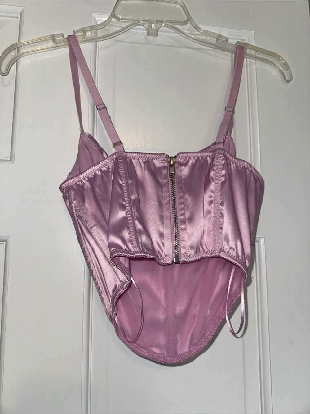Urban Outfitters Satin Cowl Corset Top - Lilac - Picture 4 of 4